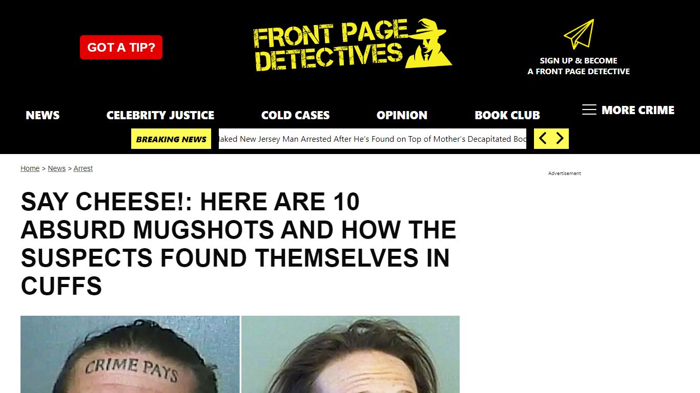 Here are 10 absurd mugshots and the stories behind the arrest